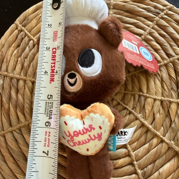 NEW Bark Box Teddy Baker Valentine’s Dog Plush Toy - Picture 4 of 5